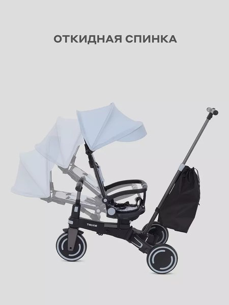 Трехколесный велосипед с ручкой MOWbaby Trixie MC055