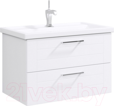 Тумба с умывальником Aqwella Манчестер / MAN01082 (подвесная) - фото