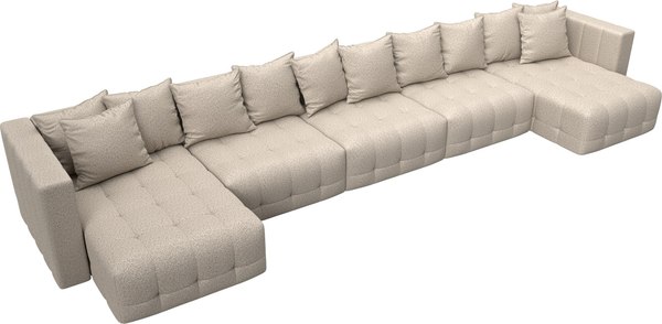 Диван П-образный Лига Диванов Лига-052 НПБ МегаЛонг