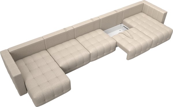 Диван П-образный Лига Диванов Лига-052 НПБ МегаЛонг