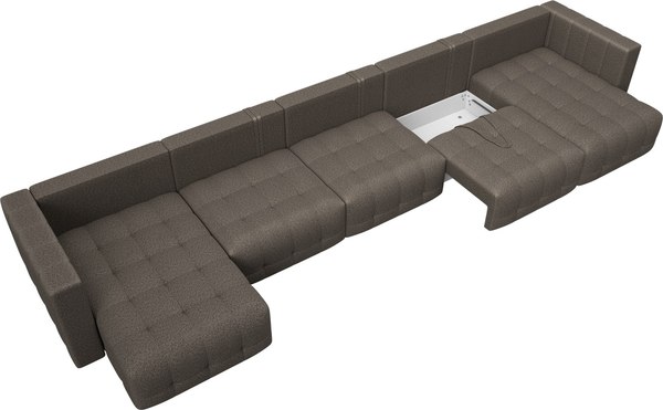 Диван П-образный Лига Диванов Лига-052 НПБ МегаЛонг