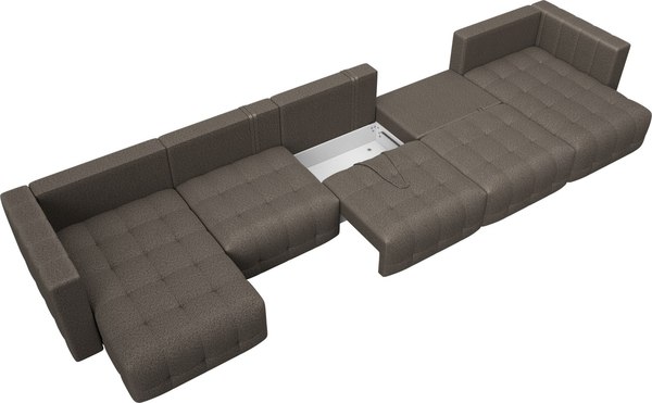 Диван П-образный Лига Диванов Лига-052 НПБ МегаЛонг