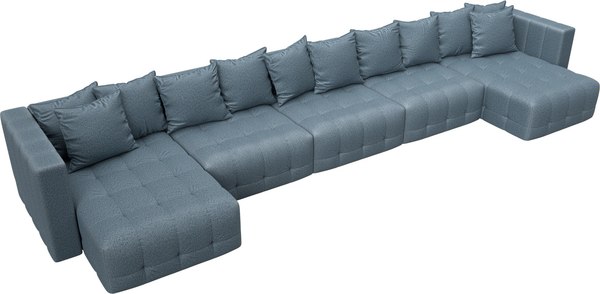 Диван П-образный Лига Диванов Лига-052 НПБ МегаЛонг