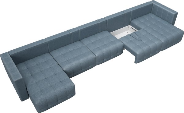 Диван П-образный Лига Диванов Лига-052 НПБ МегаЛонг