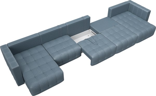 Диван П-образный Лига Диванов Лига-052 НПБ МегаЛонг