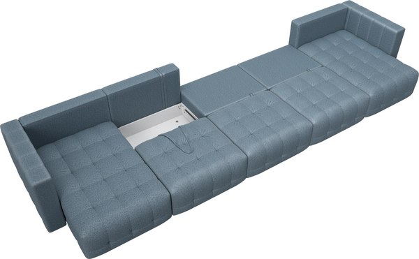 Диван П-образный Лига Диванов Лига-052 НПБ МегаЛонг