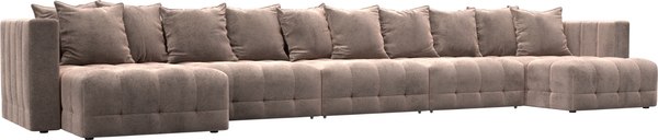 Диван П-образный Лига Диванов Лига-052 НПБ МегаЛонг - фото