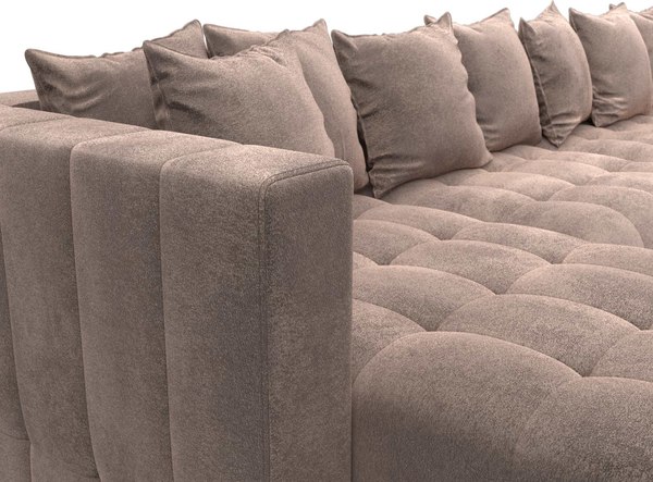 Диван П-образный Лига Диванов Лига-052 НПБ МегаЛонг