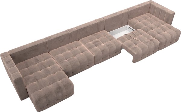 Диван П-образный Лига Диванов Лига-052 НПБ МегаЛонг