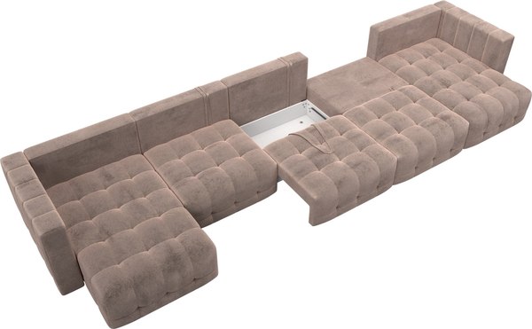 Диван П-образный Лига Диванов Лига-052 НПБ МегаЛонг