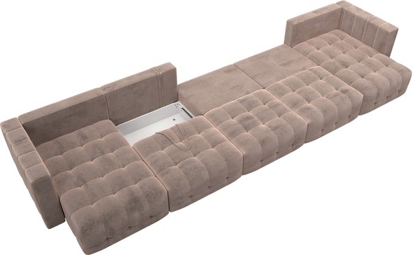 Диван П-образный Лига Диванов Лига-052 НПБ МегаЛонг