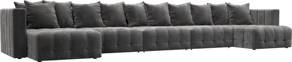 Диван П-образный Лига Диванов Лига-052 НПБ МегаЛонг - фото