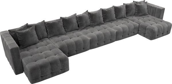 Диван П-образный Лига Диванов Лига-052 НПБ МегаЛонг