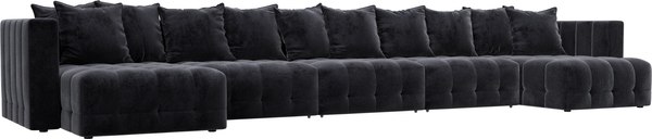 Диван П-образный Лига Диванов Лига-052 НПБ МегаЛонг - фото