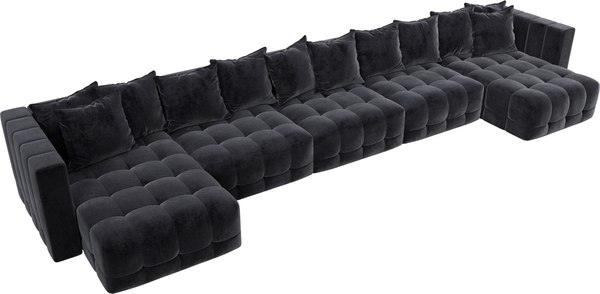 Диван П-образный Лига Диванов Лига-052 НПБ МегаЛонг