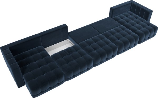 Диван П-образный Лига Диванов Лига-052 НПБ МегаЛонг