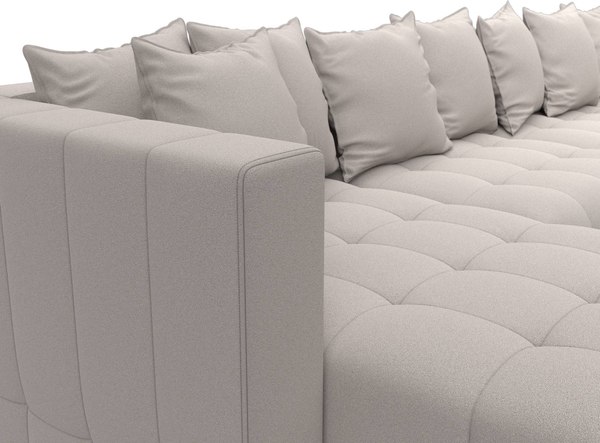 Диван П-образный Лига Диванов Лига-052 НПБ МегаЛонг