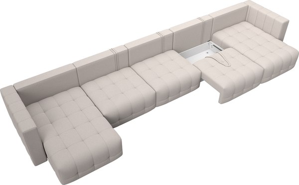 Диван П-образный Лига Диванов Лига-052 НПБ МегаЛонг