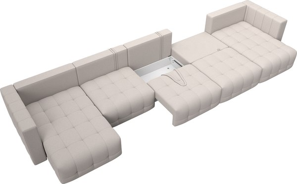 Диван П-образный Лига Диванов Лига-052 НПБ МегаЛонг