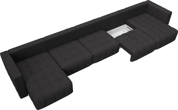 Диван П-образный Лига Диванов Лига-052 НПБ МегаЛонг