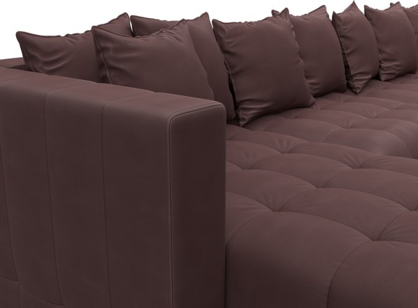 Диван П-образный Лига Диванов Лига-052 НПБ МегаЛонг