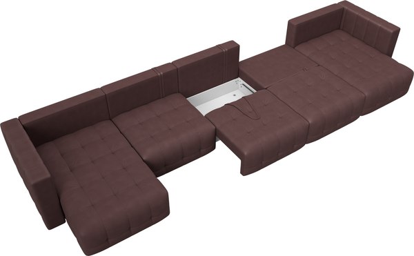 Диван П-образный Лига Диванов Лига-052 НПБ МегаЛонг