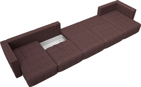 Диван П-образный Лига Диванов Лига-052 НПБ МегаЛонг