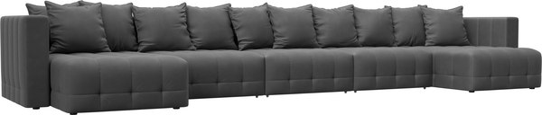 Диван П-образный Лига Диванов Лига-052 НПБ МегаЛонг - фото