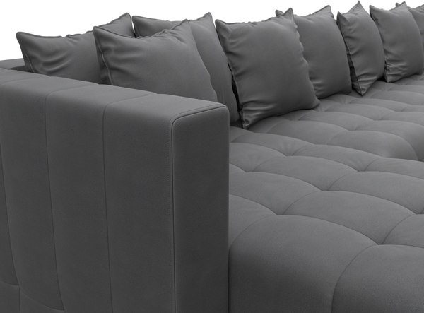 Диван П-образный Лига Диванов Лига-052 НПБ МегаЛонг