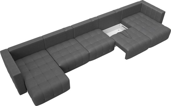 Диван П-образный Лига Диванов Лига-052 НПБ МегаЛонг