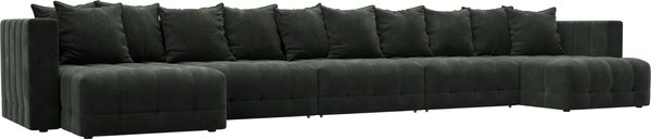 Диван П-образный Лига Диванов Лига-052 НПБ МегаЛонг - фото