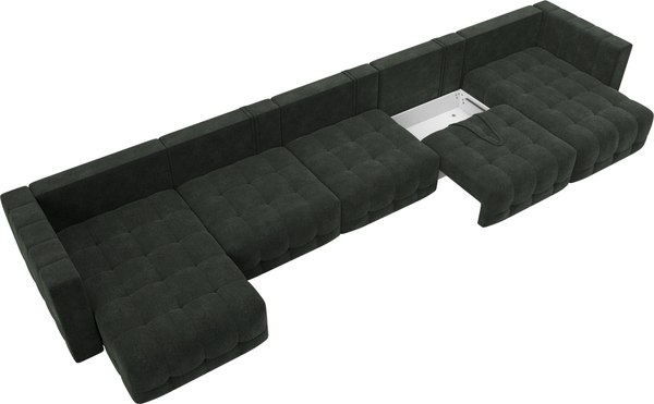 Диван П-образный Лига Диванов Лига-052 НПБ МегаЛонг