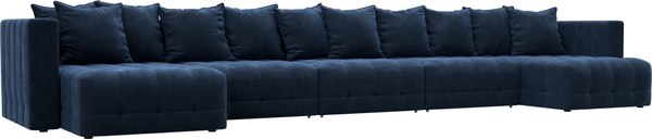 Диван П-образный Лига Диванов Лига-052 НПБ МегаЛонг - фото