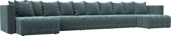 Диван П-образный Лига Диванов Лига-052 НПБ МегаЛонг - фото