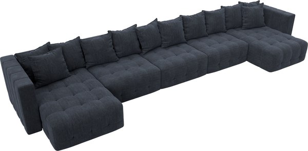 Диван П-образный Лига Диванов Лига-052 НПБ МегаЛонг