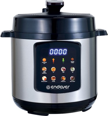 Мультиварка-скороварка Endever Vita-133 (черный/стальной) - фото