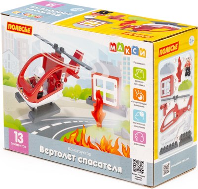 Конструктор Полесье Вертолет спасателя / 10814