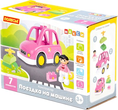 Конструктор Полесье Поездка на машине / 10784 - фото