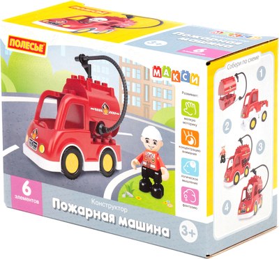 Конструктор Полесье Пожарная машина / 10821 - фото