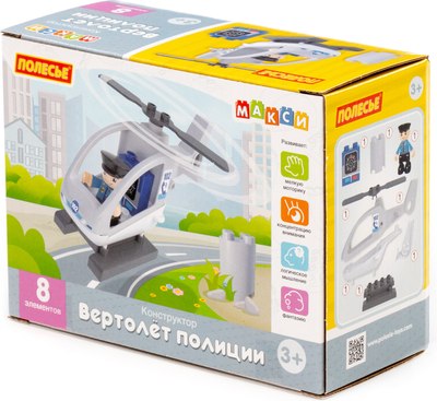 Конструктор Полесье Вертолет полиции / 10838