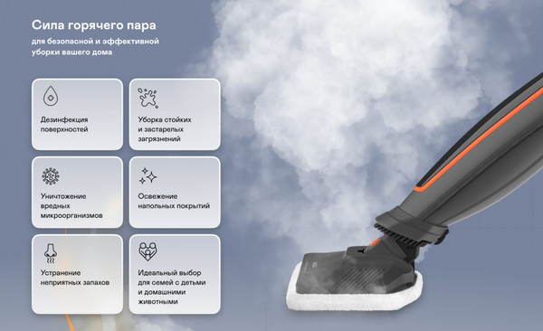 Пароочиститель Garlyn PM-1250