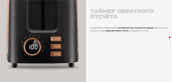 Тостер Redmond T901 (черный/бронзовый)