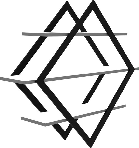 Полка Макс Стайл ПнР-600-3 навесная - фото