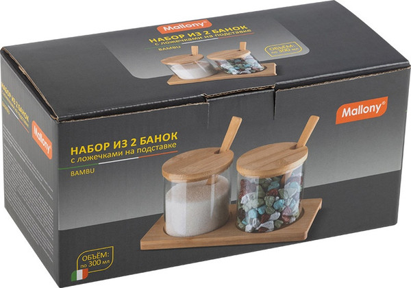 Набор емкостей для хранения Mallony Bambu 109035