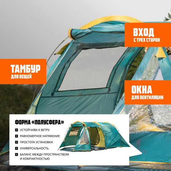 Палатка Coyote Dakota / CL-A08-Green