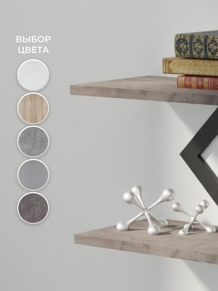 Полка Макс Стайл ПнР-400-2-1 навесная