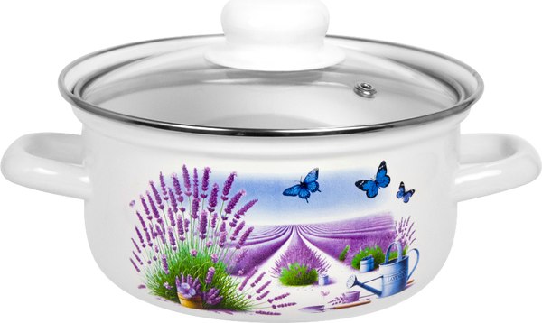 Кастрюля Лысьвенские эмали Лето в Провансе С-1508 САП2/4ЭК - фото