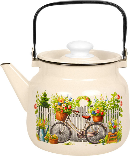 Чайник Лысьвенские эмали Романтика С-2713 П2/4ЖмРчЭК - фото