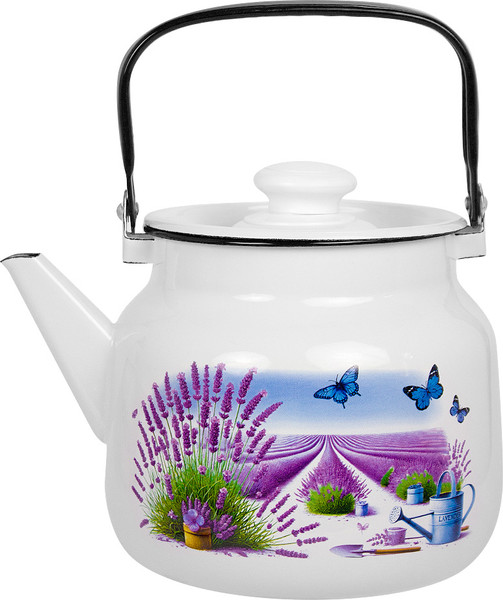 Чайник Лысьвенские эмали Лето в Провансе С-2713 П2/4РчЭК - фото