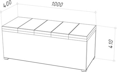 Банкетка Mio Tesoro Соната